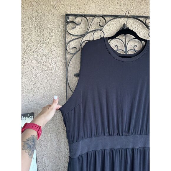 Athleta Santorini Cinch Dress - Size 2X - Black - Picture 5 of 10